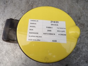 Klapka wlewu paliwa Skoda Fabia I lift lak. 6226 1H0010092C