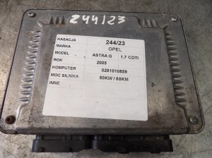 Opel Astra G komputer, sterownik 0281010859 8973068766 24467018